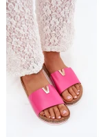 Dámské sandály na korkové platformě s ozdobným detailem fuchsie Vessira Dámské sandály na korkové platformě s ozdobným detailem fuchsie Vessira