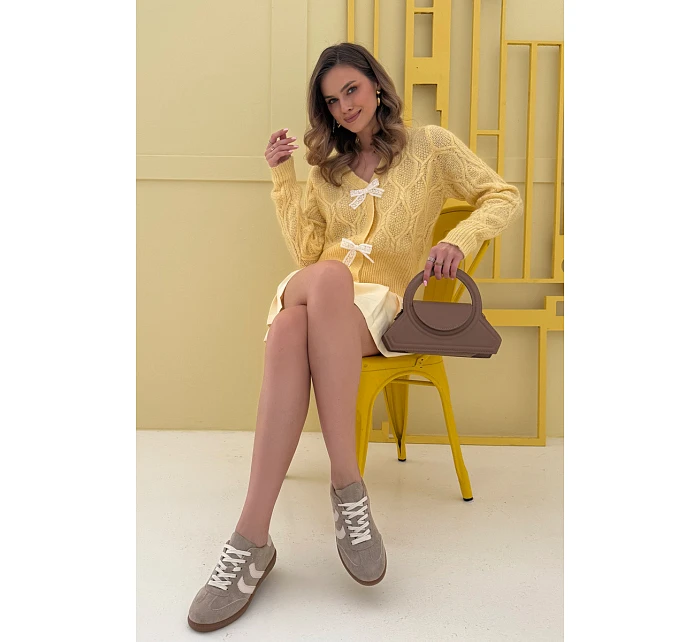 Dámské tenisky z eko semiše zelené Jesavella