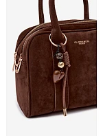 taška z eko semiše hnědá model 22111550 - Flora&Co