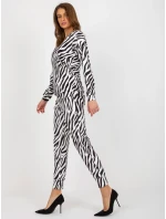 Dámská souprava LK KMPL 509028 2.39P bílá a černá - FPrice Dámská souprava LK KMPL 509028 2.39P bílá a černá - FPrice