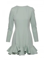 M880 Šaty s volánkovým lemem - mátové M880 Šaty s volánkovým lemem - mátové