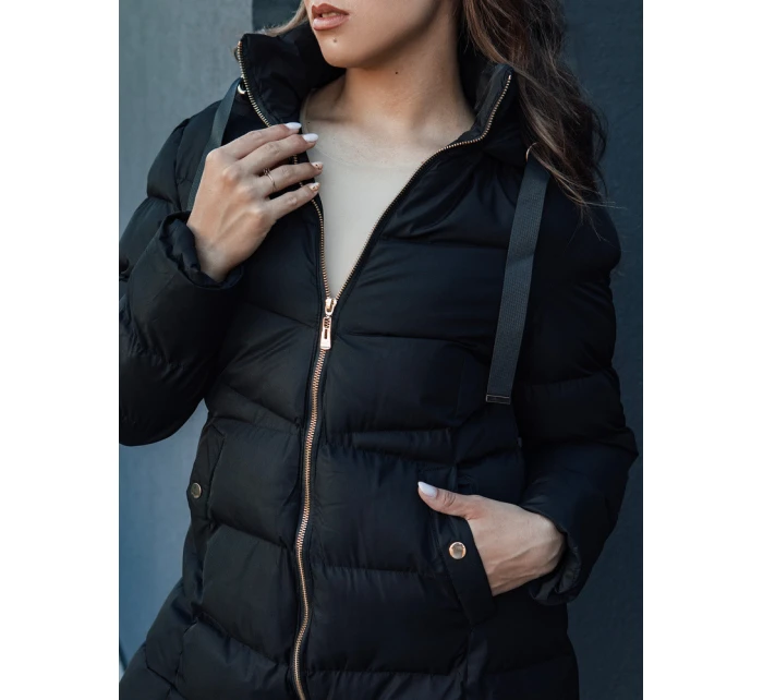 Dámská zimní bunda s kapucí černá Dstreet model 21978734 - FashionStreet Dámská zimní bunda s kapucí černá Dstreet model 21978734 - FashionStreet