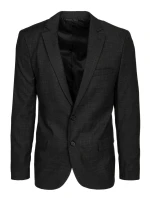 Pánské jednořadové sako černé FashionStreet MX0638
