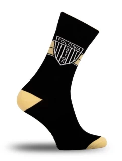 Ponožky Polonia Bytom - Gold Black