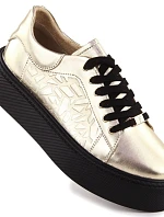 Dámské polobotky W PAW546B černo-zlaté - Filippo