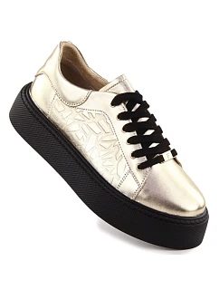 Dámské polobotky W PAW546B černo-zlaté - Filippo