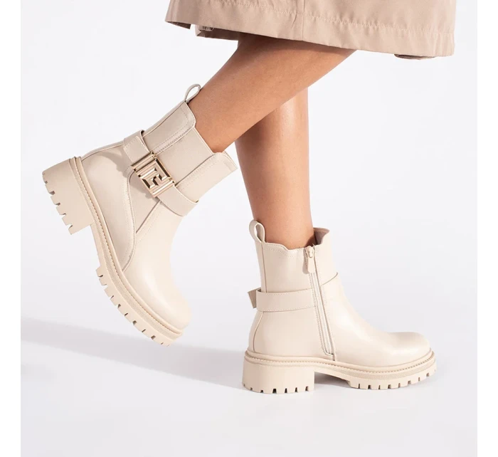 Pěkné dámské kotníčkové boty hnědé Pěkné dámské kotníčkové boty hnědé