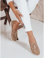 Dámské semišové béžové mokasíny Dstreet model 21992083 - FashionStreet