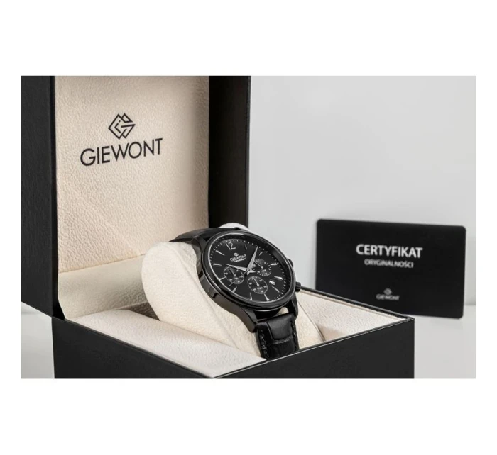 Pánské hodinky Giewont Chronograph Sapphire Black GW6310-A1