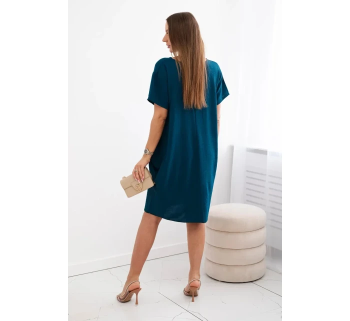 Šaty s kapsami a přívěskem námořní Šaty s kapsami a přívěskem námořní