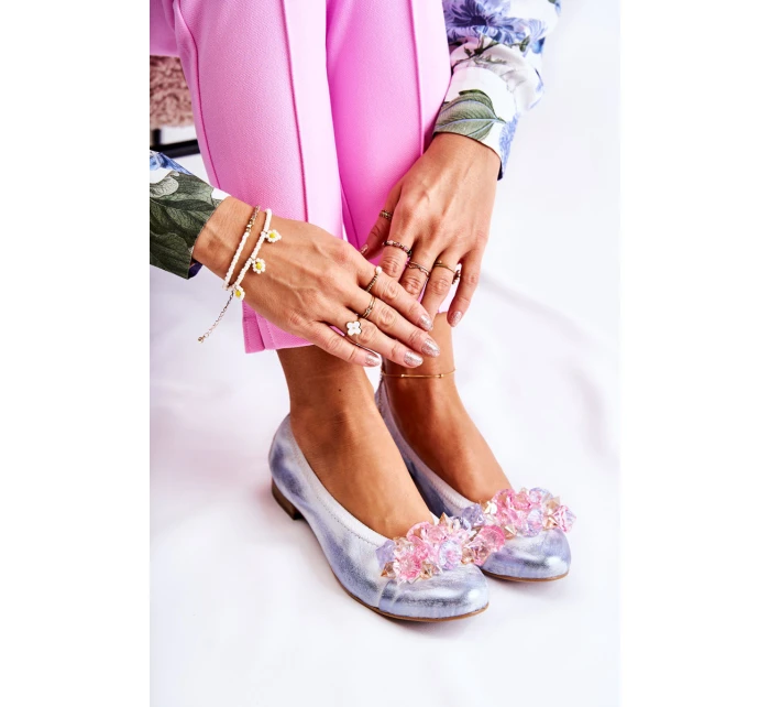 Dámské Kožené Baletky S model 21588973 - Zazoo Dámské Kožené Baletky S model 21588973 - Zazoo