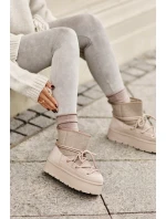 Sněhule S Šněrováním Na Platformě Béžové model 21676666 - Boto Sněhule S Šněrováním Na Platformě Béžové model 21676666 - Boto