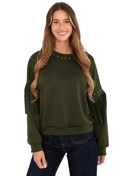 Bluza IT BL model 21421384 khaki - FPrice Bluza IT BL model 21421384 khaki - FPrice