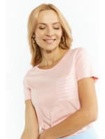 Monnari Trička Dámské tričko s kapsou Light Pink