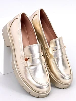 Kožené dámské mokasíny 28359 1736 zlaté - Ideal Shoes