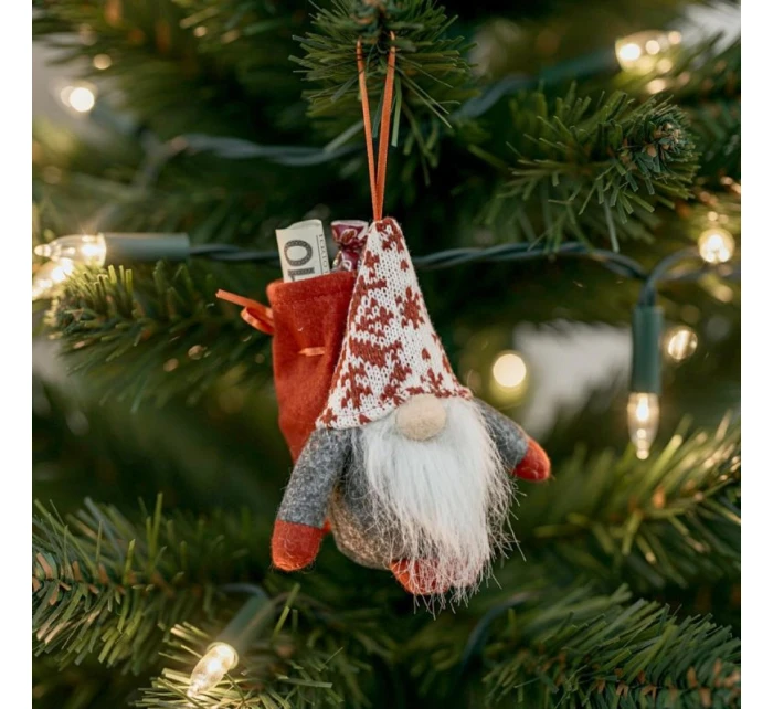 DEKORATIVNÍ MIKÁDO S DÁRKOVÝM SÁČKEM 15CM ŠEDÉ BARVY