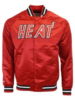 Mitchell & Ness Pánská lehká saténová bunda NBA Miami Heat