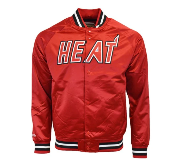 Mitchell & Ness Pánská lehká saténová bunda NBA Miami Heat Mitchell & Ness Pánská lehká saténová bunda NBA Miami Heat