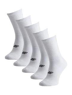 Pánské ponožky 4F M481 5 pack white 4FWMM00USOCM481 10S
