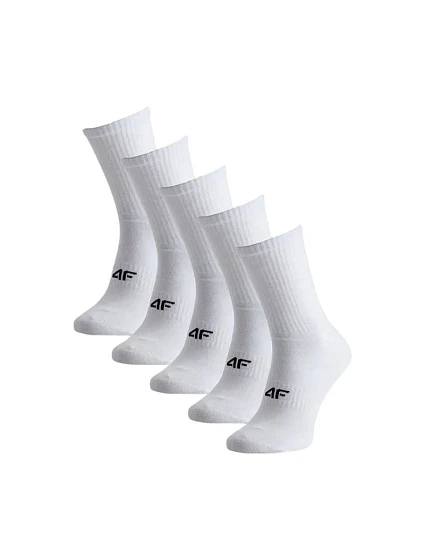 Pánské ponožky 4F M481 5 pack white 4FWMM00USOCM481 10S