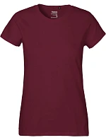 O Dámské tričko z těžké bio bavlny bordeaux model 22505489 - Neutral O Dámské tričko z těžké bio bavlny bordeaux model 22505489 - Neutral