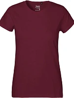 Neutral O 80001 Dámské tričko z těžké bio bavlny 77.8001 bordeaux