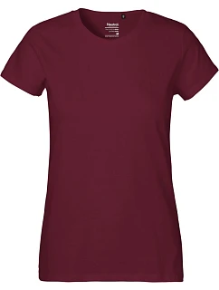 O Dámské tričko z těžké bio bavlny bordeaux model 22505489 - Neutral