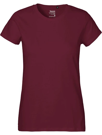 O Dámské tričko z těžké bio bavlny bordeaux model 22505489 - Neutral O Dámské tričko z těžké bio bavlny bordeaux model 22505489 - Neutral
