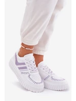 Dámské Tenisky Na Platformě Fialové model 21687825 - Boto Dámské Tenisky Na Platformě Fialové model 21687825 - Boto