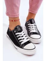 Dámské klasické tenisky černé a bílé Ecoma