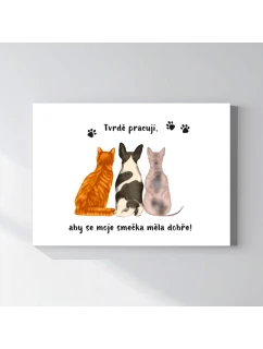 Personalizovaný plakát v rámu - 50x70 ilustrace zvířátka