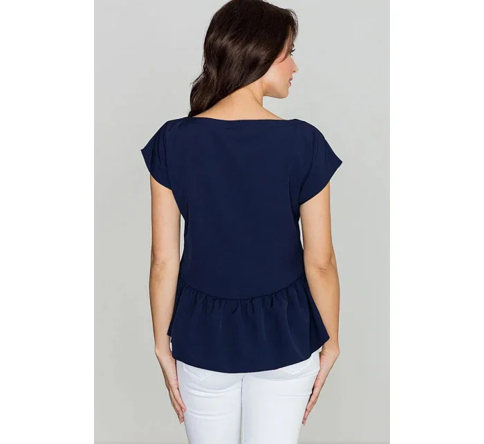 Dámská halenka K396 114306 tm .modrá - Lenitif