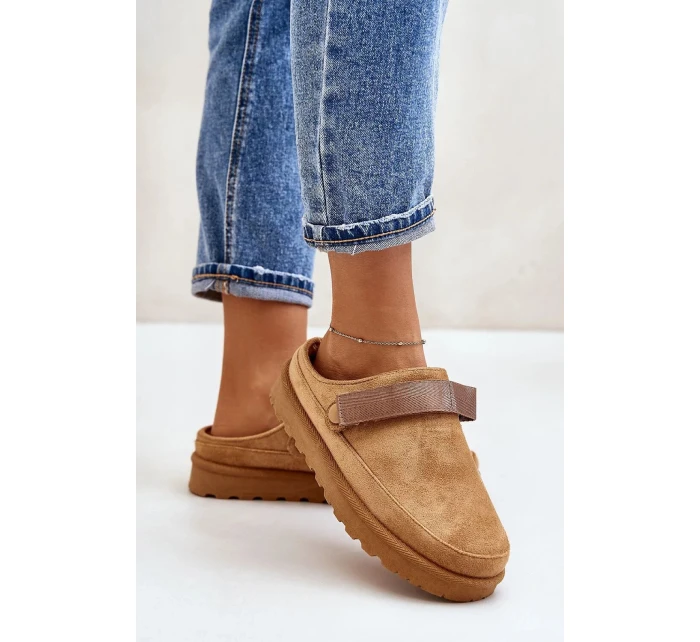 Dámské pantofle YY-12 Camel - Step in style