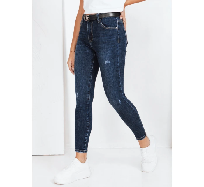 Dámské úzké džíny námořnická modř FashionStreet UY2813