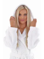 Dámský župan Athena s kapucí 3116 bílá - Vestis