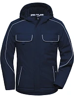 Daiber JN 886 Pracovní softshellová polstrovaná bunda - Solid 02.0886 navy