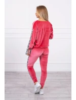 Velurová souprava Love raspberry Velurová souprava Love raspberry