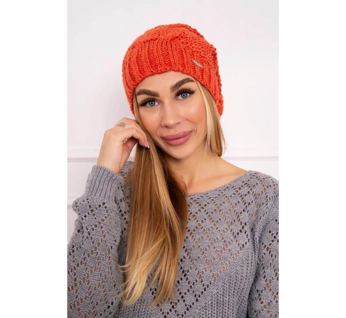 Čepice s fleecem Justyna K253 červená