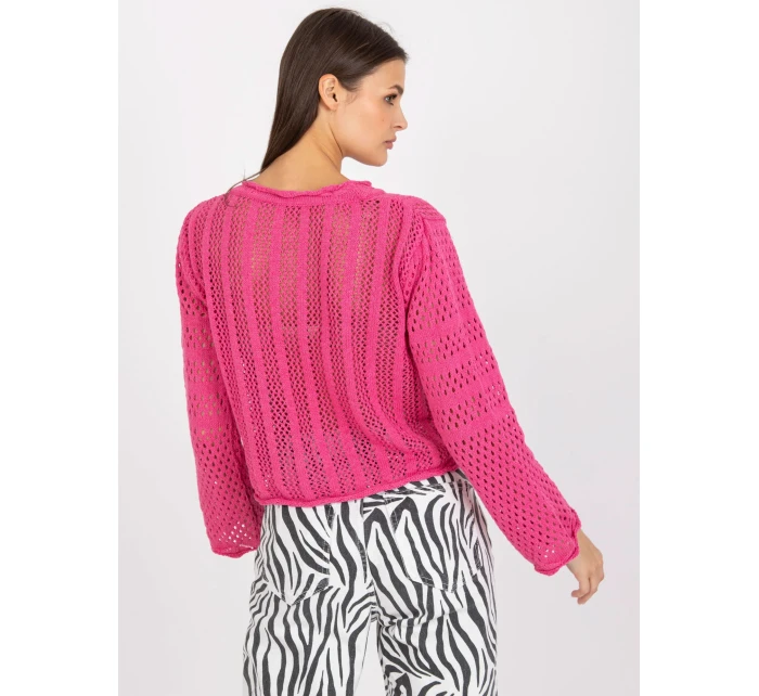 Sweter LC SW model 21091659 ciemny różowy - FPrice