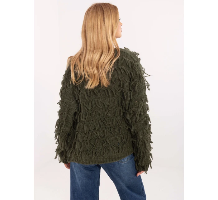 Sweter MI SW model 21309906 khaki - FPrice Sweter MI SW model 21309906 khaki - FPrice