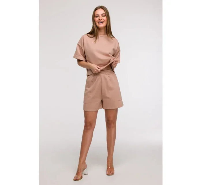 model 21047245 Šortky s kapsami mocca - BeWear model 21047245 Šortky s kapsami mocca - BeWear