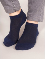 Yoclub Chlapecké kotníkové tenké bavlněné ponožky Basic Plain Colours 6-Pack SKS-0027C-0000-004 Multicolour