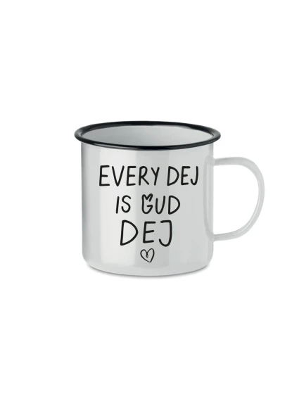 EVERY DEJ IS GUD DEJ - bílý plecháček 350 ml