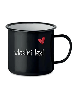 Vlastní text na retro plecháček