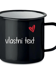 Vlastní text na retro plecháček