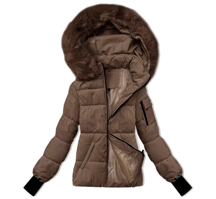 Dámská zimní bunda v barvě s odepínací kapucí model 21248241 - S'WEST