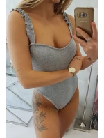 Body bez ramínek šedé