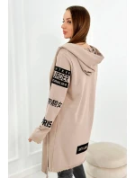 Rukávník s nápisem tmavě béžová Rukávník s nápisem tmavě béžová