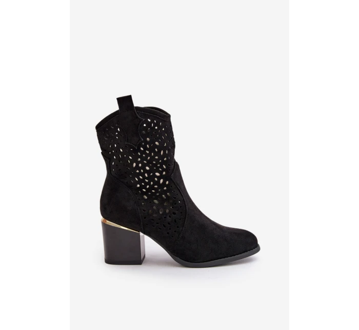 kotníčkové boty na podpatku z se na zip černé model 21667313 - Boto kotníčkové boty na podpatku z se na zip černé model 21667313 - Boto