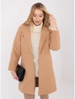 Płaszcz IT PL model 21782311 camelowy - FPrice Płaszcz IT PL model 21782311 camelowy - FPrice